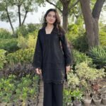 MEERA – Premium Embroidered Cotton Co-Ord Set 🖤