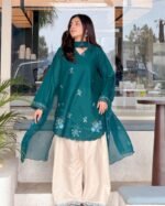 PK Inspired Embroidered Cotton 3PC - Image 4
