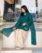PK Inspired Embroidered Cotton 3PC - Image 3